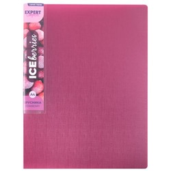 Папка пластиковая 4 кольца "Trend ICEberries" 700мкм 25 мм брусника EC211420070 Expert Complete