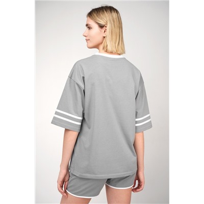 Женский костюм оверсайз из хлопка Happyfox