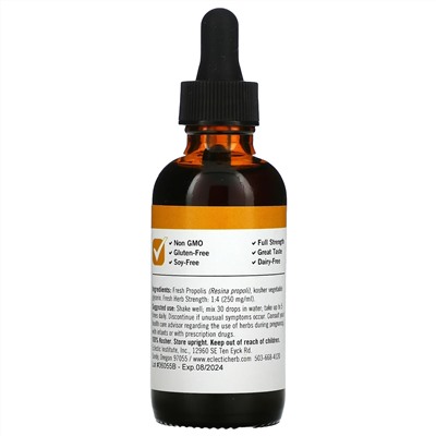 Eclectic Institute, Propolis, 250 mg , 2 fl oz ( 60 ml)