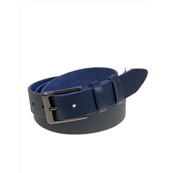 Ремень мужской из натуральной кожи, цвет синий