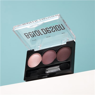 Тени для век 3-х цветные COLOR MANIA тон 37 первая сирень