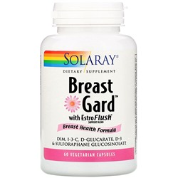 Solaray, BreastGard with EstroFlush, Breast Health Formula, 60 Vegetarian Capsules