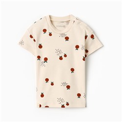 Футболка детская «Крошка Я» Oranges рост 62-68 см, молочная