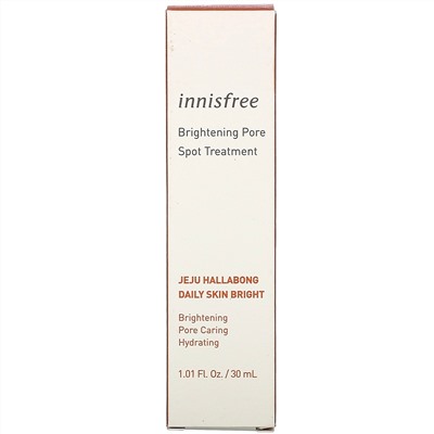 Innisfree, Jeju Hallabong Daily Skin Bright, Brightening Pore Spot Treatment, 1.01 fl oz (30 ml)