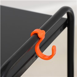 Этажерка «Ладья 33КС», 3 яруса, 45×30×65 см, чёрная