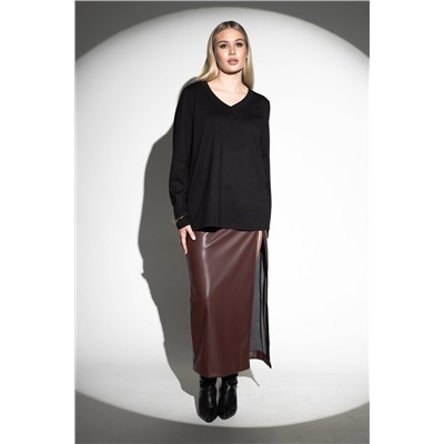 Лонгслив с V- образным вырезом НАТАЛИ, 1211648