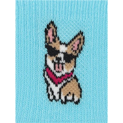 Omsa Носки OMSA kids   Calzino 21P73 с рисунком на резинке (Корги)
