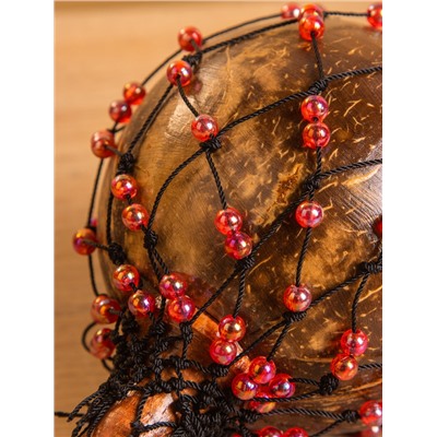 Сувенирный музыкальный инструмент «Маракас», 10×10×23 см, махагон, кокос