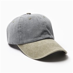 Кепка мужская MINAKU, размер 56-58, серая/коричневая