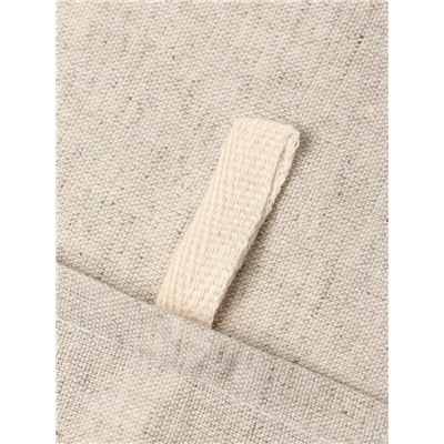 Набор новогодний кухонный: полотенце 35×60, прихватка 18×18, лён 50%, хлопок 50%, 160 г/м²