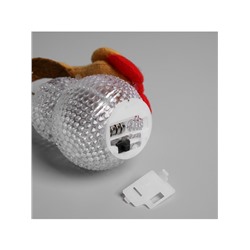 Ёлочная игрушка «Оленёнок», 10 см, от батареек, свечение мульти (RGB)