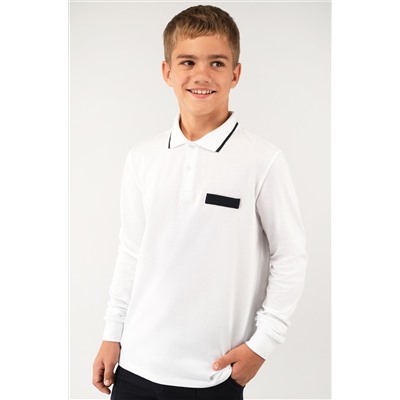 Рубашка-поло с длинным рукавом для мальчика Happyfox