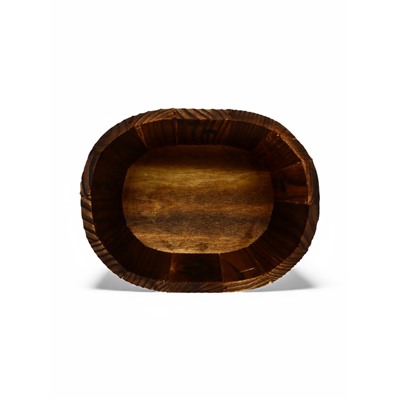 Набор кашпо для цветов, 22×18×14 см, деревянный, 3 шт.