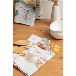 Комплект вафельных полотенец 45х60 (3 шт.) "Унисон" рис 33139-1 Kitchen recipes