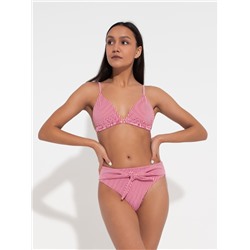 Купальник раздельный женский MINAKU Stripe, размер 44, красный