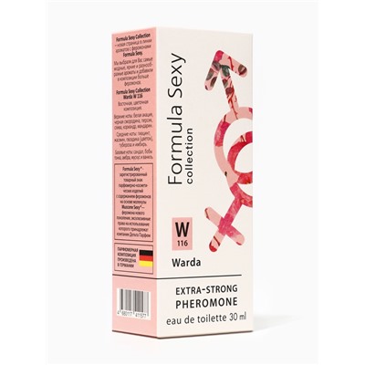 Туалетная вода женская с феромонами Formula Sexy collection Warda W116, 30 мл