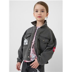 Куртка текстильная джинсовая для девочек