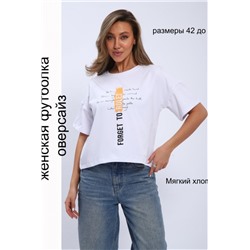 Футболка женская Modellance с принтом 32076 (Белый)