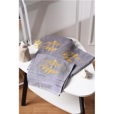 14418/2 Царь полотенце махровое плотность 350гр (Графит)