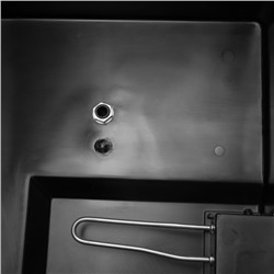 Бак для душа, 55 л, с ЭВН (20 - 60 ˚С), пластиковый, чёрный