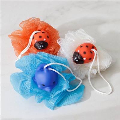 Мочалка для тела детская Доляна «Зверушки», МИКС