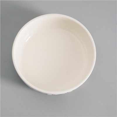 Миска керамическая «Эмоджи» 250 мл - 12×12×3.5 см, белая