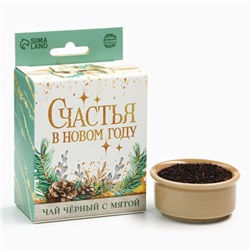 Чай подарочный «Счастья в Новом году», вкус: мята, 50 г