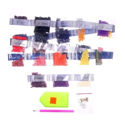 Алмазная мозаика с полным заполнением на подрамнике «Единорог в ночи», 20×30 см