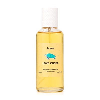Парфюмерная вода женская Bravo Love Costa, 100 мл (по мотивам Lacoste Pour Femme (Lacoste)
