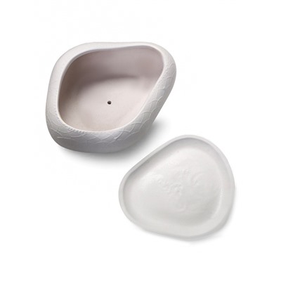 Горшок для кактусов и суккулентов «Бонсай», 2.5 л, 28×24×11 см, керамический, с поддоном, белый