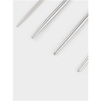 Набор столовых приборов Magistro «Фолк», 4 предмета, нержавеющая сталь, цвет металла золотой, серебряный ручки