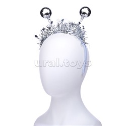 Ободок карнавальный "Диско шарики" в пакете