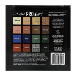 L.A. Girl, Pro Eyeshadow Palette, Artistry, 1.23 oz (35 g)