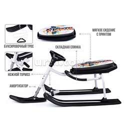 Игрушка Снегокат детский 218 "New Look" с высокой рамой и со спинкой (Фреди)