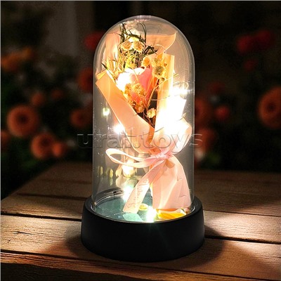 Светильник "Букетик" в коробке (розовый)