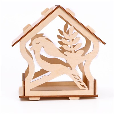 Деревянный скворечник - кормушка для птиц «Птица»