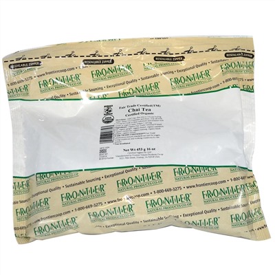 Frontier Natural Products, Органический масала чай, справедливая торговля, 16 унций (453 г)