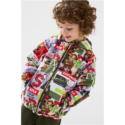 Куртка текстильная с полиуретановым покрытием для мальчиков (ветровка) PLAYTODAY, 1240305