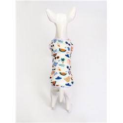 Майка для животных «Отпуск», размер S, ДС 24 см, ОГ 34 см, ОШ 27 см