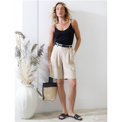 Топ из премиального хлопка с эластаном