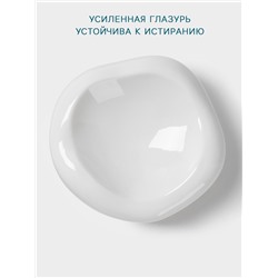 Блюдо Hanna Knövell, d=15 см, фарфор, белое