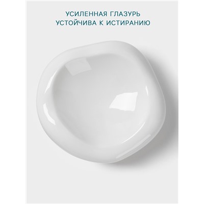Блюдо Hanna Knövell, d=15 см, фарфор, белое