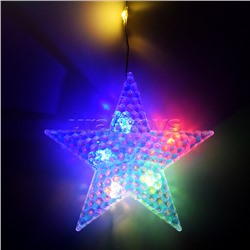 Электрогирлянда со звездами, цветная
