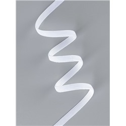 Лента бархатная, 6 мм, 18±1 м, белая №01