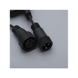 Гирлянда «Занавес» 2×6 м, IP44, УМС, тёмная нить, 1440 LED, свечение белое, 220 В