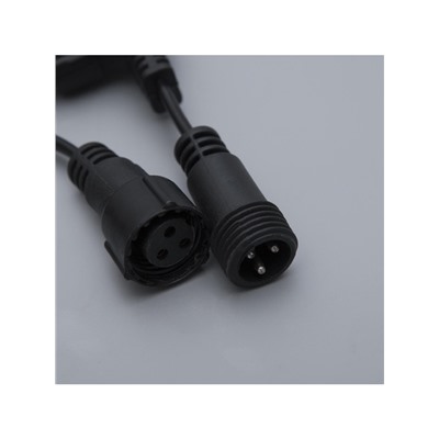 Гирлянда «Занавес» 2×6 м, IP44, УМС, тёмная нить, 1440 LED, свечение белое, 220 В