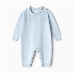 Комбинезон вязаный детский MINAKU, рост 74-80, голубой
