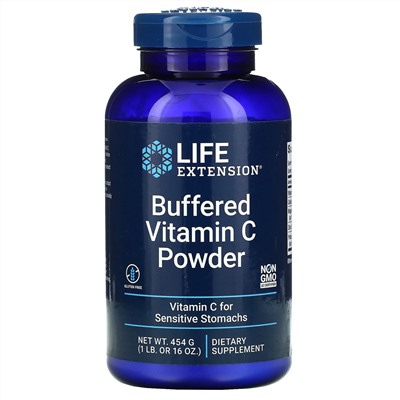 Life Extension, буферизованный порошок витамина C, 454 г (16 унций)