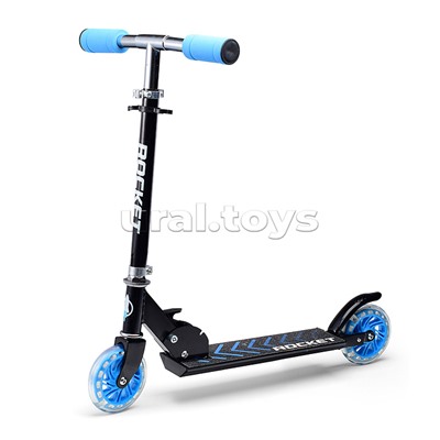 Самокат-снегокат, складной, в коробке (синий)