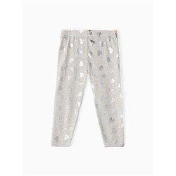 Лосины Крошка Я «Сердце», рост 92-98 см, серые